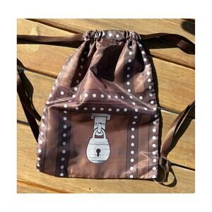 Disney Cruise Lines Pirates of the Caribbean Drawstring Backpack Brown
